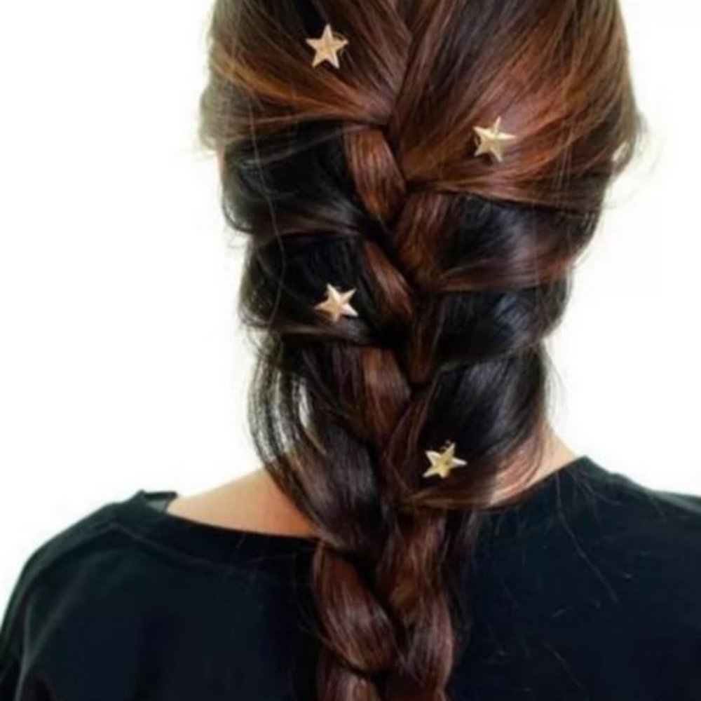 Star Spiral Hair Pins (Gold) - Picture 3 of 7